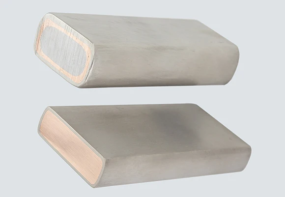 titanium clad copper bar